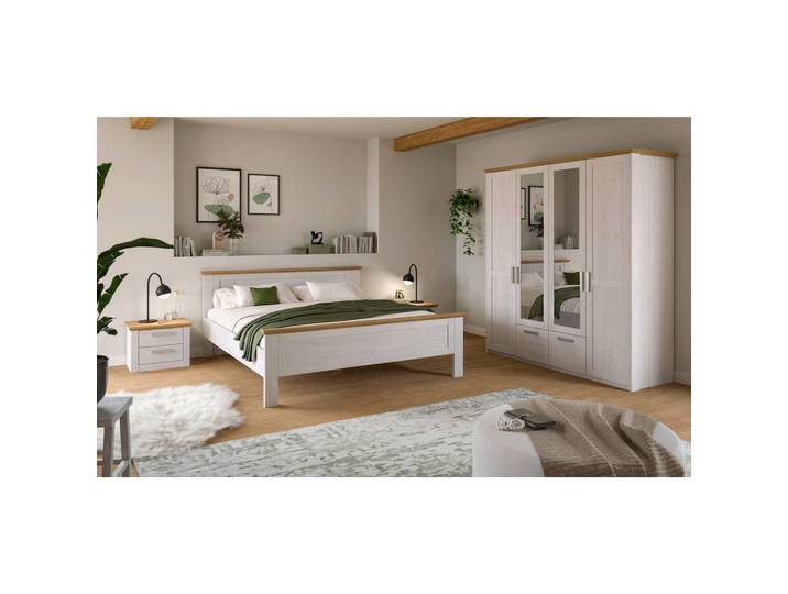 Livetastic Schlafzimmer, Eiche Artisan, Lärche, 4-teilig, 2 Fächer, Schlafzimmer, Schlafzimmer Komplett