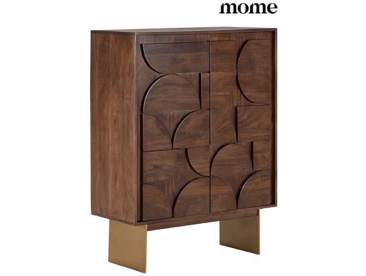 Kommode MOME TRISHA 2 Türen 40x90x120cm dunkelbraun matt