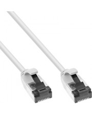InLine Patchkabel slim U/FTP Cat.8.1 TPE halogenfrei weiß 10m Kabel Netzwerk 10 m (75300W)