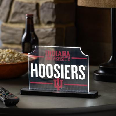 Evergreen "Indiana University College Rectangle Desklite LED Decor - 10"""