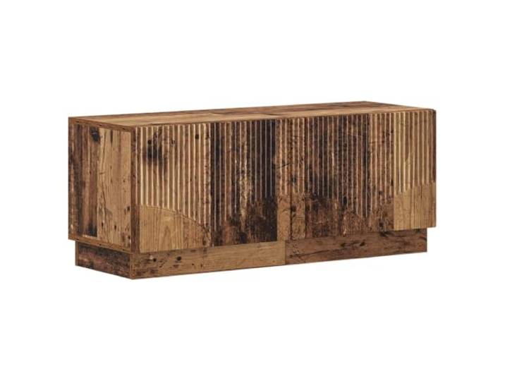 Kaorsrow 2er Set TV-Schrank Altholz-Optik Holzwerkstoff 49x35x40cm Kompaktes Lowboard Duo in Altholz-Optik für Wohnzimmer und Schlafzimmer mit flexibler Türmontage und viel Stauraum.