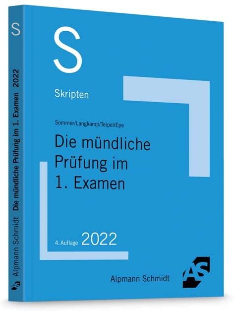 Christian Sommer - Skript Die mündliche Prüfung im 1. Examen - Preis vom 13.10.2026 19:28:25 h