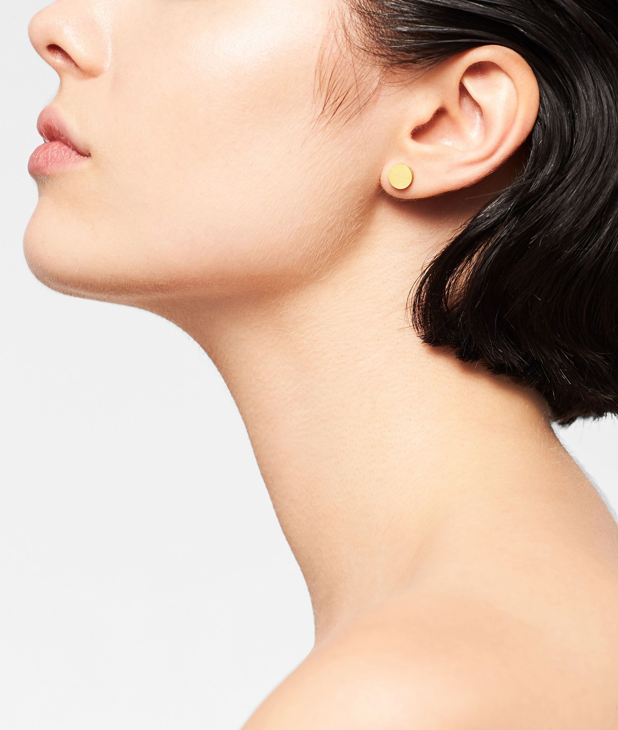 Paar Ohrstecker LIEBESKIND BERLIN "Schmuck Geschenk Edelstahl Ohrringe Kreis", gold (gelbgoldfarben), Ohrringe, Damen, 7mm, Edelstahl, Paar Ohrstecker gelbgoldfarben 7mm, Edelstahl