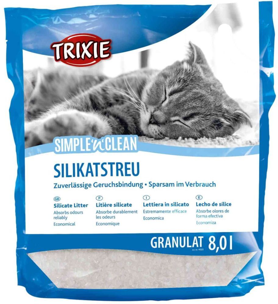 TRIXIE Simple'n'Clean Granulat Silikatstreu, 8 l