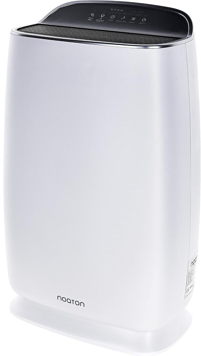 CADR 200 m3/h, bis 45 m2, HEPA (99,97%), Kohlefilter, Photokatalytischer Filter + UV-Filter, Ionisator, Luftqualitäts-Farbfeedback, Leise Schlafmodus,