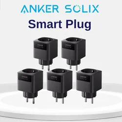 Anker SOLIX Smart Plug Gen 2, WLAN-Steckdose App Fernbedienung für Anker PRO / Plus - 5er Set