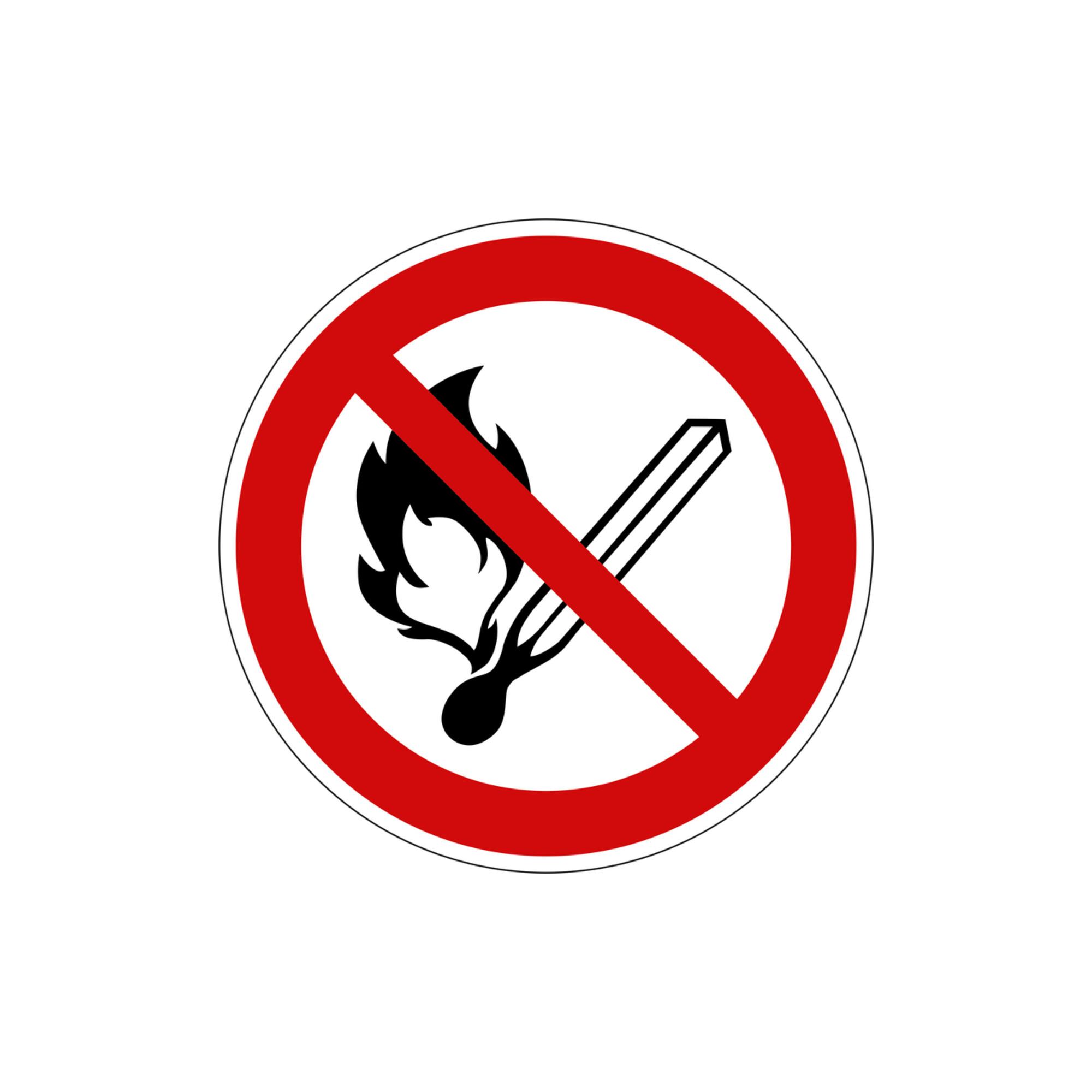 Eichner Verbotsschild Feuer, offenes Licht und Rauchen Verboten 31,5 cm (9225-10034-031)