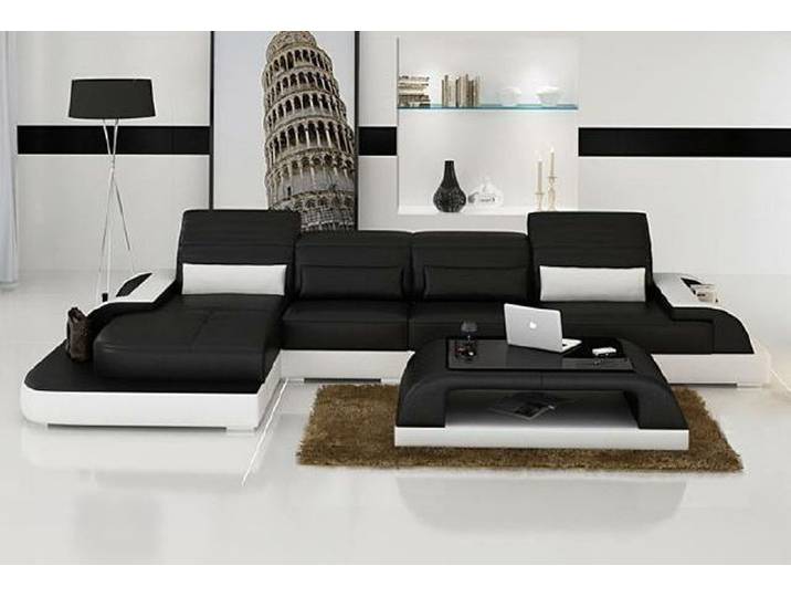 JVmoebel Ecksofa Wohnlandschaft Wetzlar Leder in modernem Design, Made in Europa