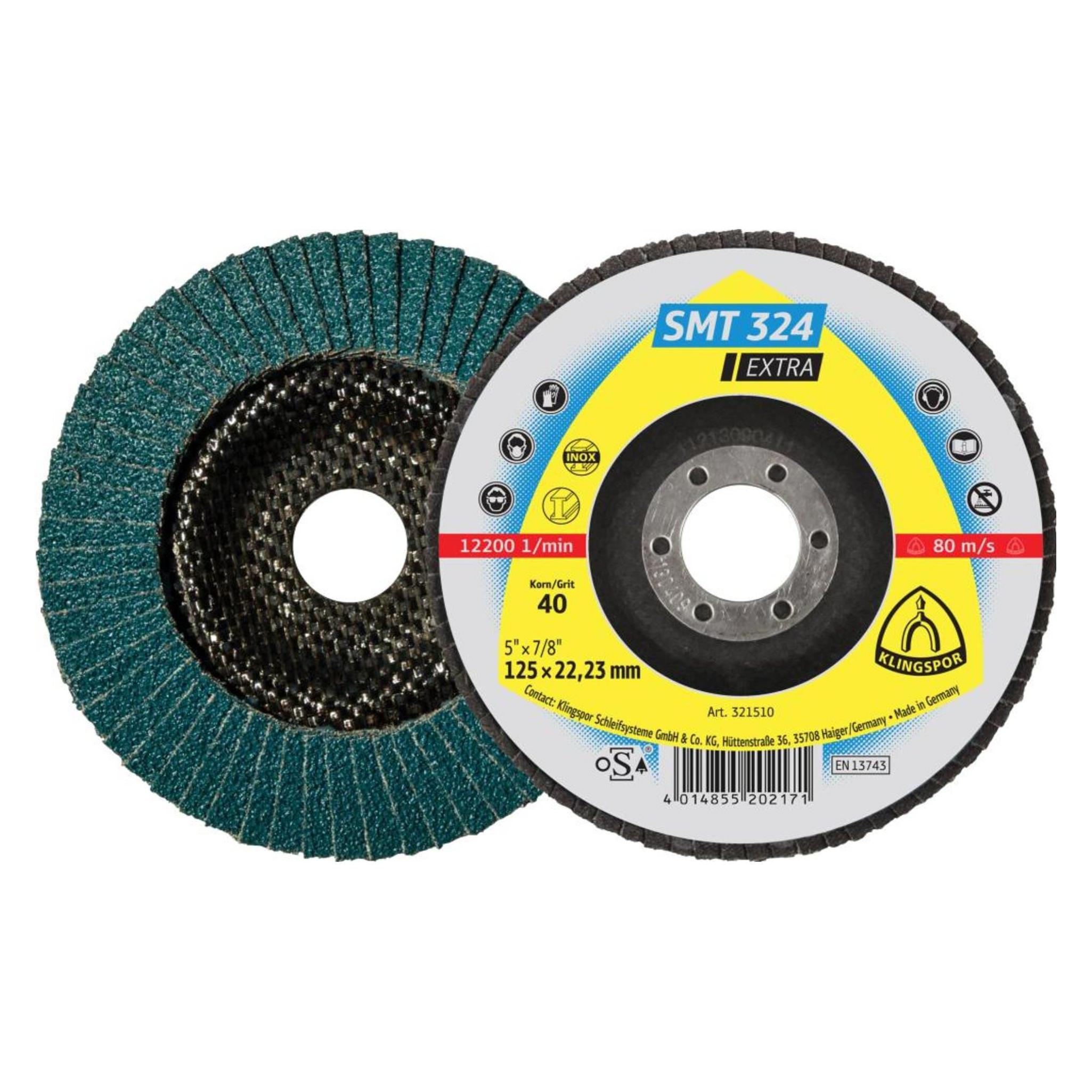 Magni 321647 SMT 324 Schleifmopteller 115 x 22,23 mm Korn 60 gerade Inhalt: 1 Stück (60) (229127)