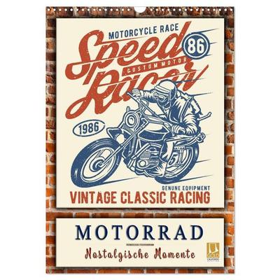 Motorrad - nostalgische Momente (Wandkalender 2027 DIN A3 hoch), CALVENDO Monatskalender