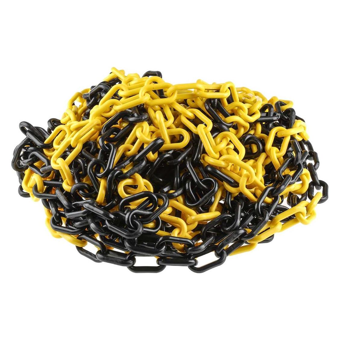 RS PRO Black & Yellow Polypropylene Chain Barrier (25 m) (503685)