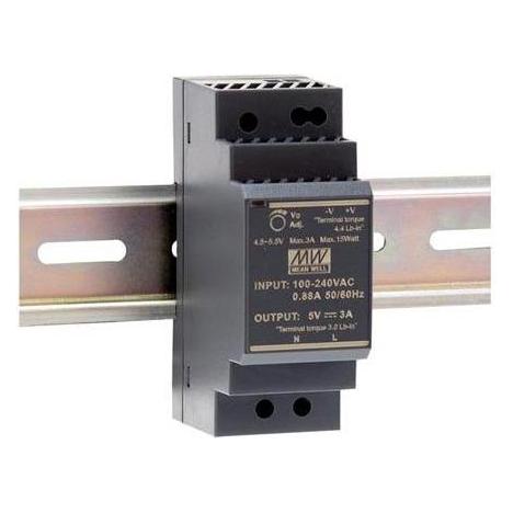 MeanWell INDUSTRIE-NETZTEIL - 1 AUSGANG - HUTSCHIENENMONTAGE - 30 W - 24 V - 1.5 A (HDR-30-24)