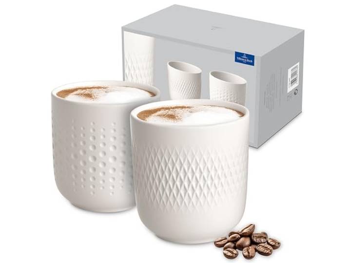 Villeroy & Boch – Manufacture Collier Blanc Ensemble De Mugs De 2 Pièces\, Porcelaine Premium