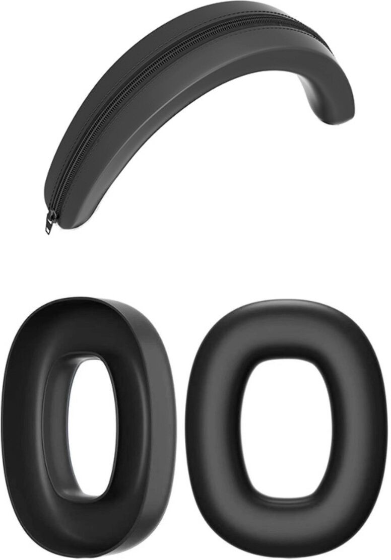 INF Silikon-Ohrpolster und Kopfbügelschutz 2+1 Set kompatibel mit Bowers & Wilkins — Weiches hautfreundliches Silikon, sicherer Schwarz