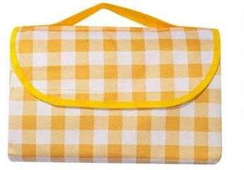 Uplifted Finds Industrial Standard Lightweight Outdoor Picnic & Beach Blanket yellow 150 Cm X 200 Cm