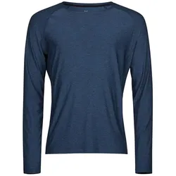 Tee Jays, Herren, Sportshirt, Long Sleeve CoolDry Tee (S), Grau, Blau