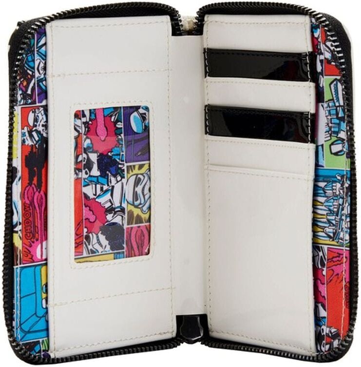 Loungefly Star Wars Stormtrooper Lenticular Zip-Around Wallet - Vegan Leather, Zip Closure, 4 Card Slots