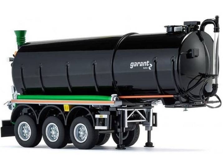 Wiking Modelltraktor WIKING Kotte Tanksattelauflieger garant TSA 30.000 schwarz, Maßstab 1:32