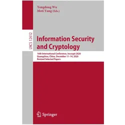 Information Security and Cryptology, Fachbücher von Moti Yung, Yongdong Wu