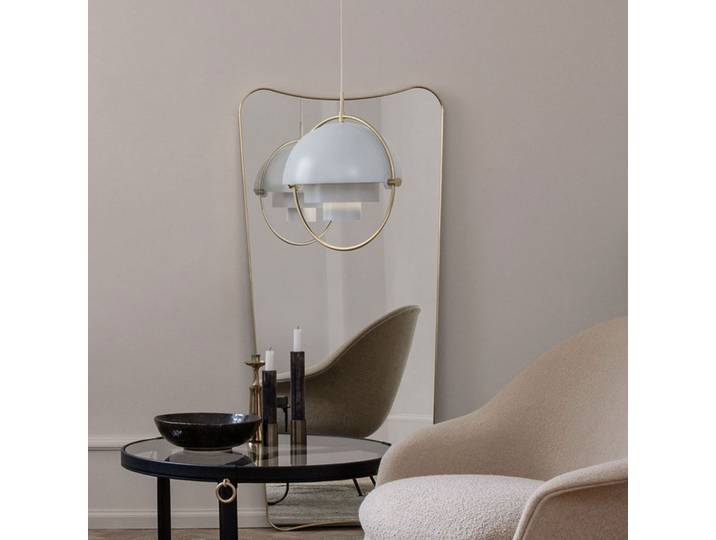 Multi-Lite Pendelleuchte Ø36 Chrom/Weiß - GUBI - Wohnzimmer - Design - Metall - Einflammig