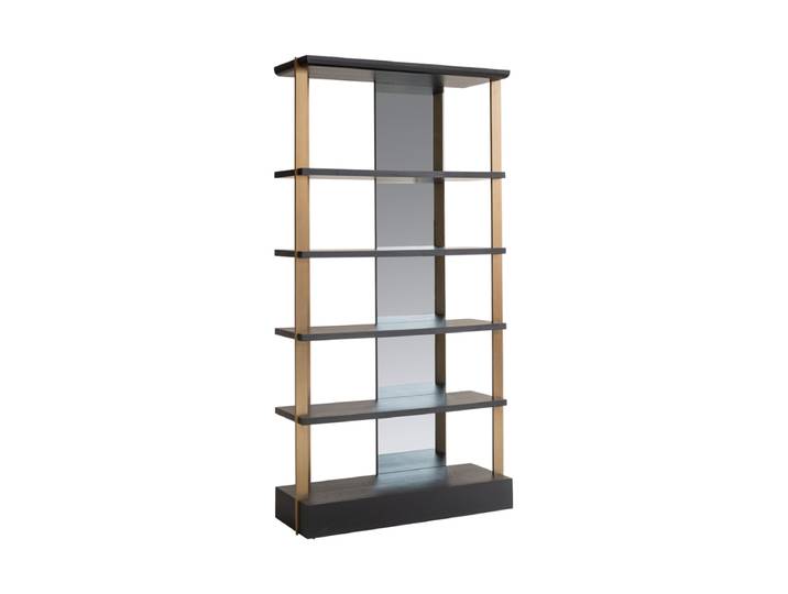 Grosses Design Regal „Dax“ 218 x 112 cm Schwarz Richmond Interiors