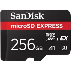 SANDISK microSD Express Card R880/W650 microSDXC 256GB, UHS-I U3, A1, Class 10, SD Express EX I