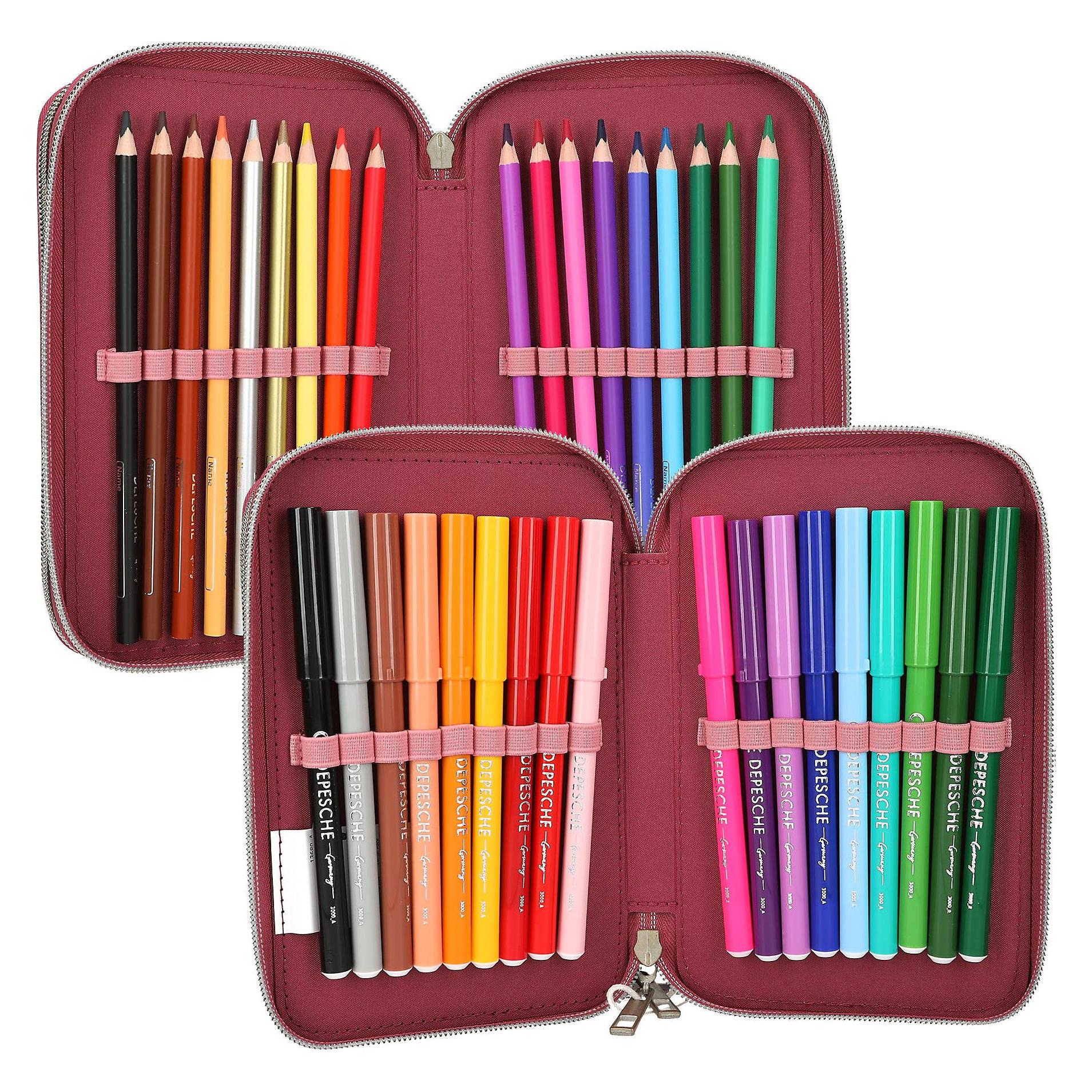 Schmidt Spiele Miss Melody - Triple Pencil Case DREAMLAND - Berry (413680)