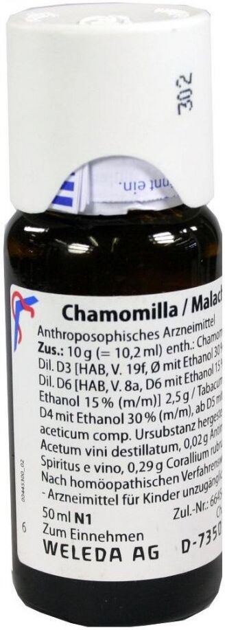 Chamomilla/malachit compositus Dilution