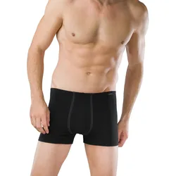 Schiesser Herren Shorts 4 Stück Essential (2x2er Pack) - Schwarz Large (Gr.6)