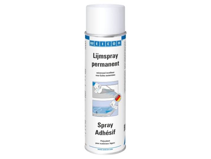 WEICON Lijmspray - Universele lijmspray voor lichte materialen zoals stoffen, textiel, papier, kunststof, leer - transparant 500 ml