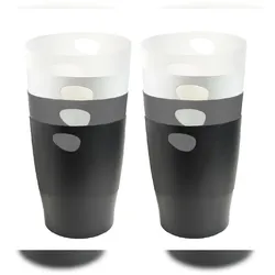 Exacompta 45398D 8x Forever PP, Papierkorb ECOBIN - Schwarz