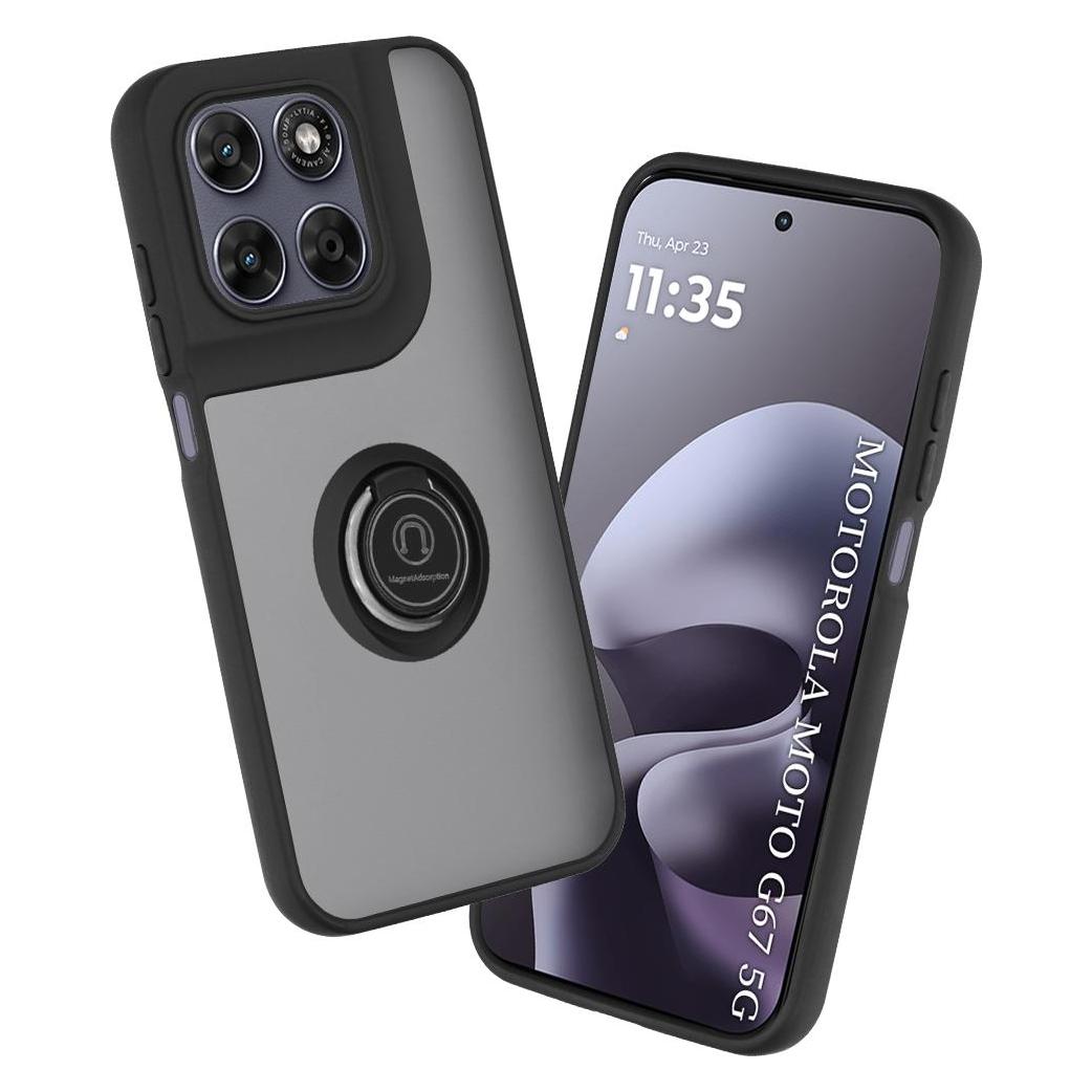 Techsuit - Glinth - Motorola Moto G77 / G67 - Black (Motorola Moto G67, Motorola Moto G77) (69488529)