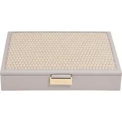 Stackers Raffia Schmuckkästchen Classic, taupe, mit Deckel