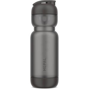 Mepal Protein-Shaker Shaker Sport aus Kunststoff Graphit black, mit Klappdeckel, Mischsieb & ml-Skala, 800 ml