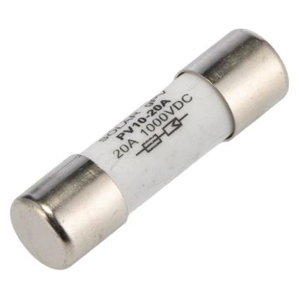 RS PRO Feinsicherung Fast Acting / 20A, 1kV dc Keramik, 10 x 38mm (20 A) (2394982)