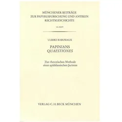 Papinians Quaestiones, Sachbücher von Ulrike Babusiaux