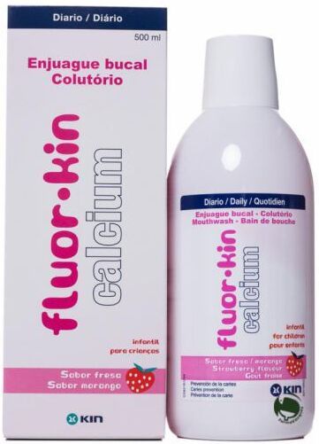 Kin Fluor Calcium Strawberry Children's Mouthwash 500 ml 500 ml