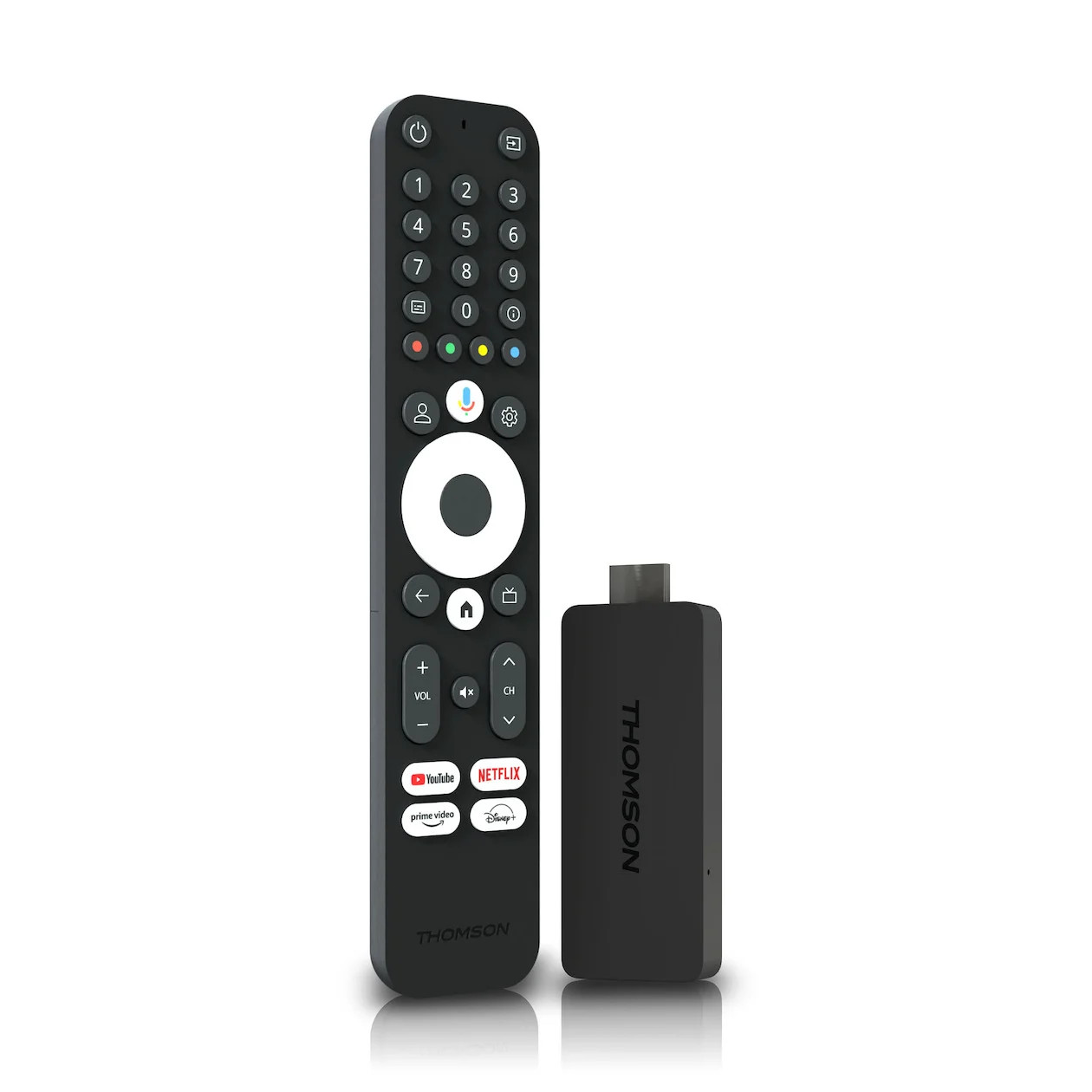 Thomson Streaming Stick met Google TV 145, 4K - Zwart