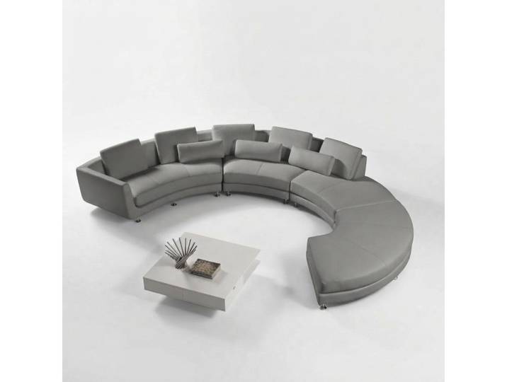 JVmoebel Wohnlandschaft Rundsofa mit USB-Anschluss in modernem Design für gemütliche Abende, Made in Europa