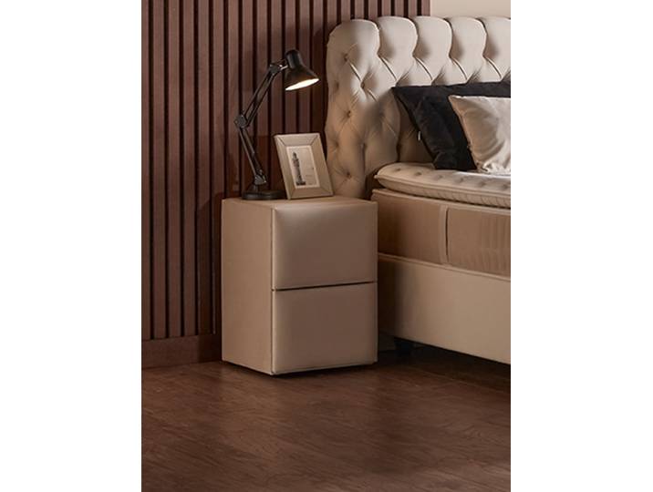 Design Boxspringbett „Sydney Beige“, verschiedene Grössen SCANDIBEDDING