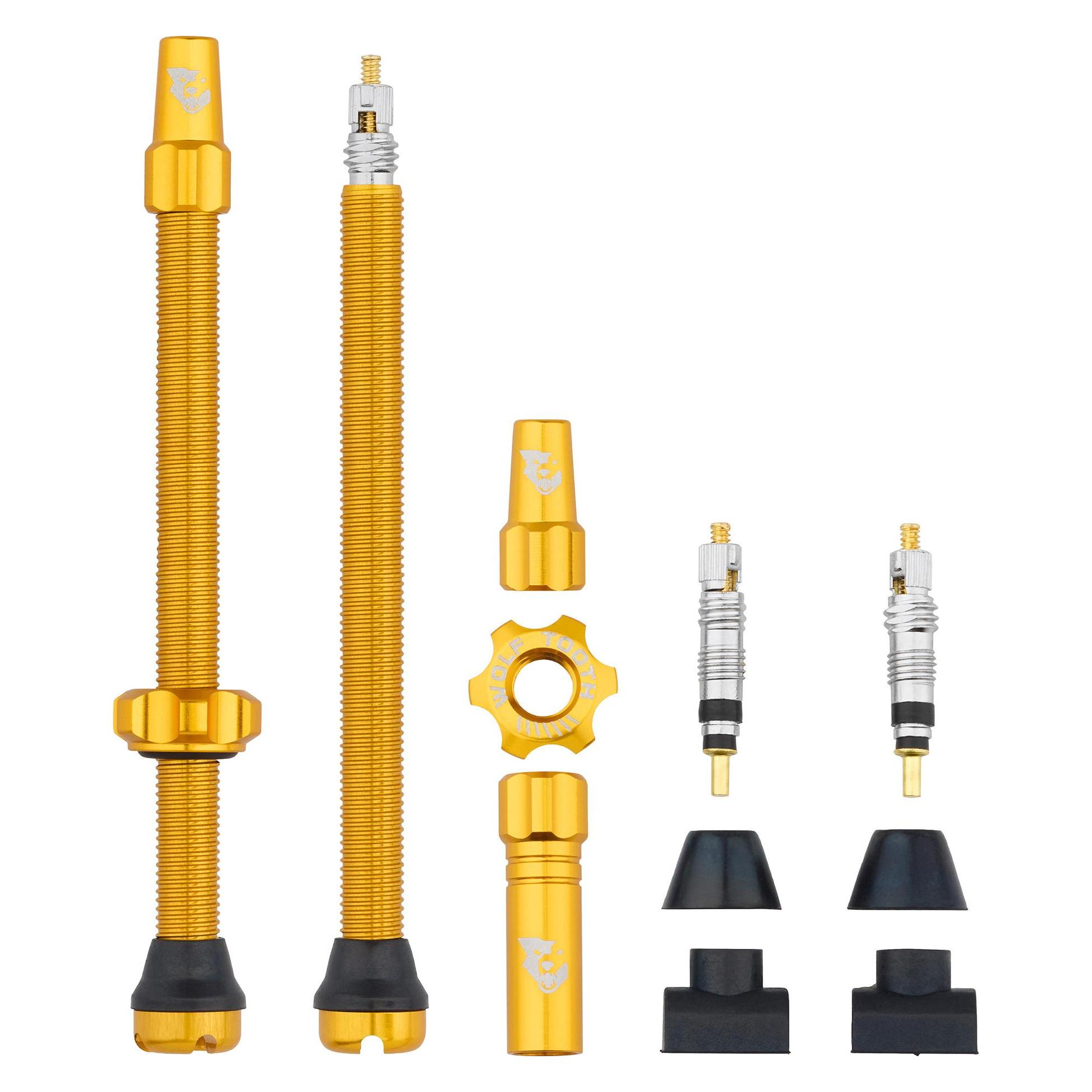Wolf Tooth Tubeless Valve Stem Ventile, Presta, 80mm, 2 Stk., gold (66571264)