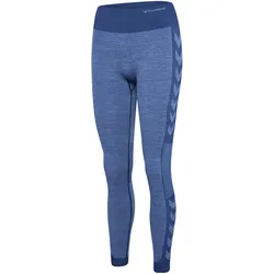 hummel, Damen, Tights, Hmlmt Shine Seamless Mw Tights (XS), Blau