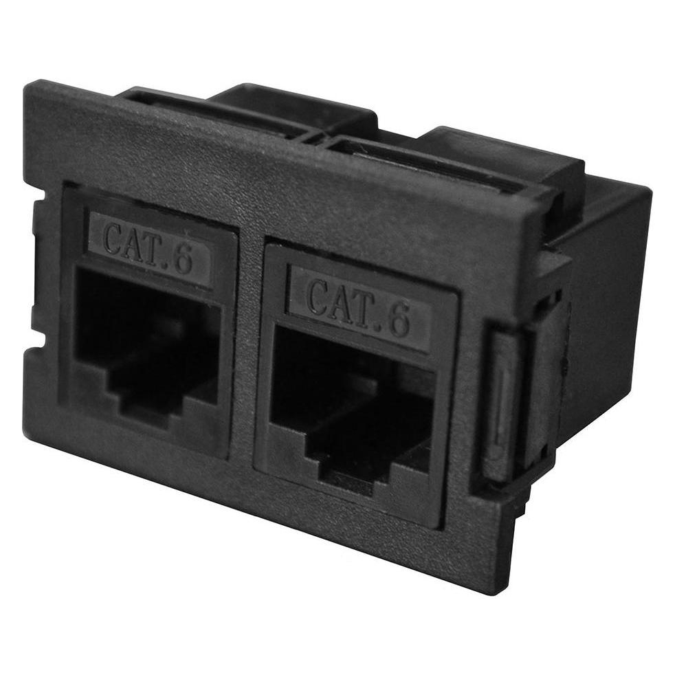 Plenty 2 ports CAT6 module for desktop power distribution unit (PDS072)