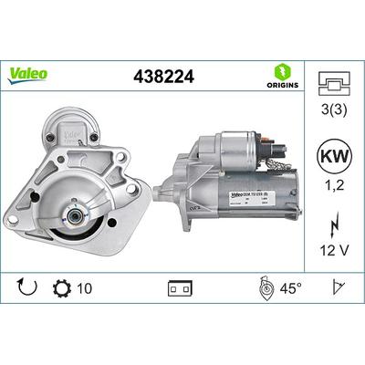 Valeo Starter [Hersteller-Nr. 438224] für Renault, Dacia