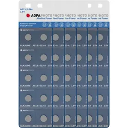 60x AGFAPHOTO Batterie Alkaline LR44 V13GA 1,5V im 10er Blister