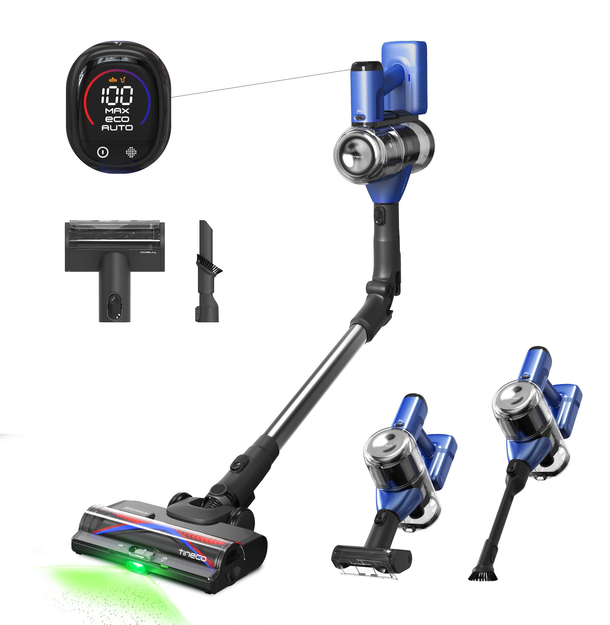 Tineco PURE ONE S50 Pro Akku Staubsauger, 200AW Saugleistung, iLoop, bis zu 95 Min. ZeroTangle-Bürste Handstaubsauger für Großschmutz sowie Tierhaare