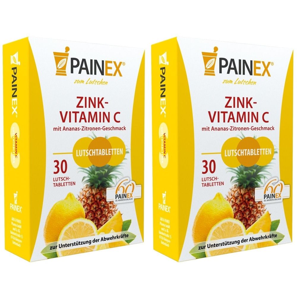 Zink-Vitamin C Painex 2x 2x30 St Lutschtabletten
