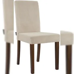 DELUKE Esszimmerstuhl DALAN - Cord Hellbraun 41x47x91 cm Antik-Dunkel | Essstühle Esszimmerstühle Küchenstühle Wohnzimmerstühle