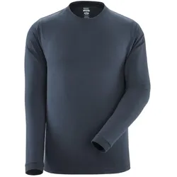 Herren Langarmshirt Rundhals Crossover - 3XL - schwarzblau