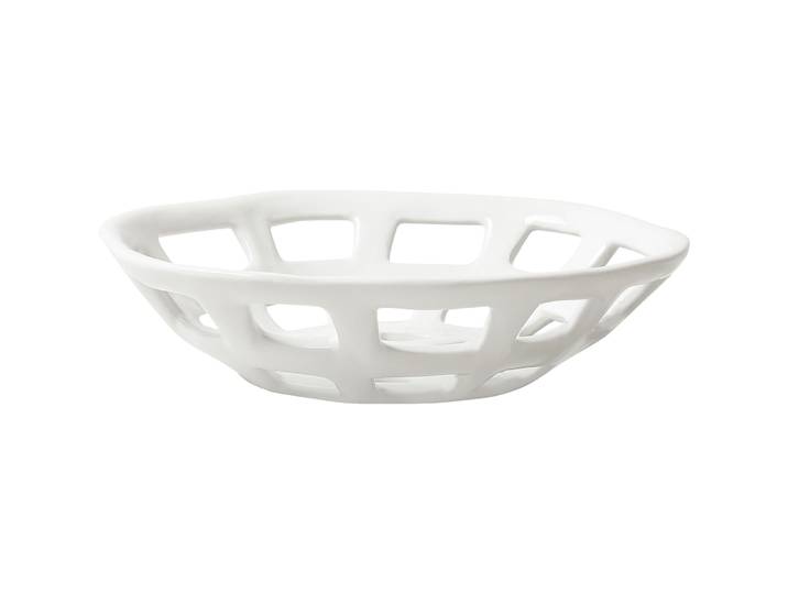 Dekoration Reduced weiss Keramik B 24 cm